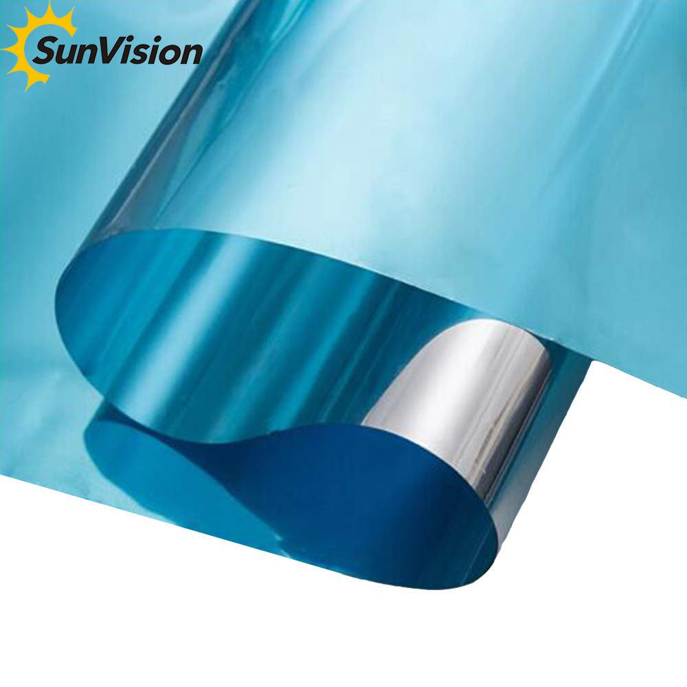 Silver silver 2 way mirror building window film reflective wholesale price home tinted glass film in solar insulation paper