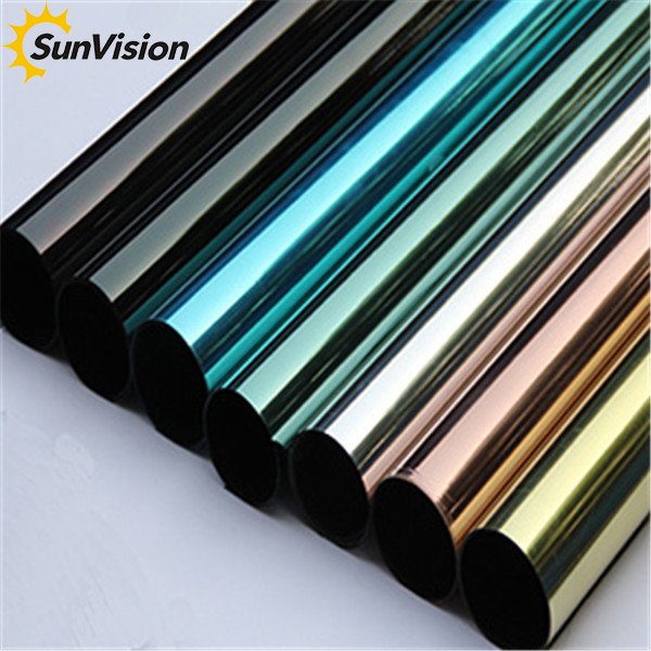Silver silver 2 way mirror building window film reflective wholesale price home tinted glass film in solar insulation paper