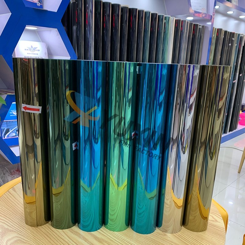 Silver Mirror Reflective Building Window Film Building One Way Mirror Reflective Window Film