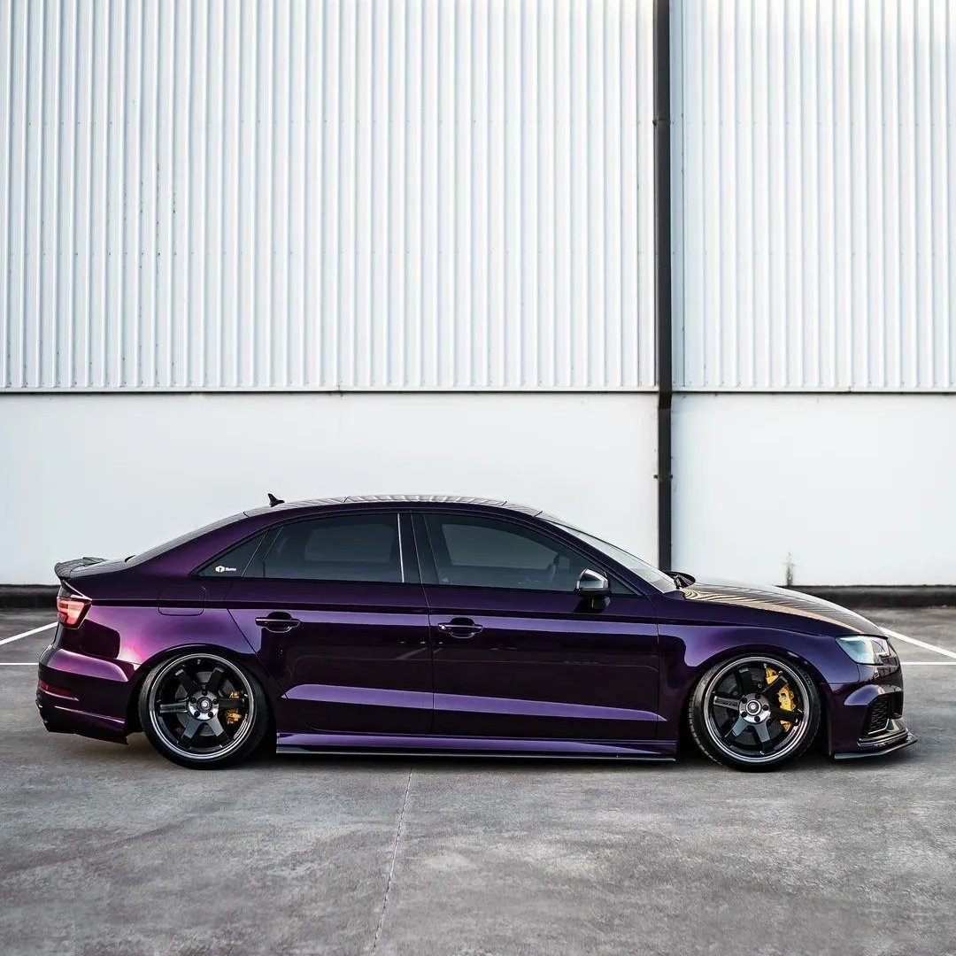 Factory Wholesale Metallic Chrome vinyl Car Wrap Vinyl Car Body Decoration Vinyl Film PET Metallic Midnight Purple