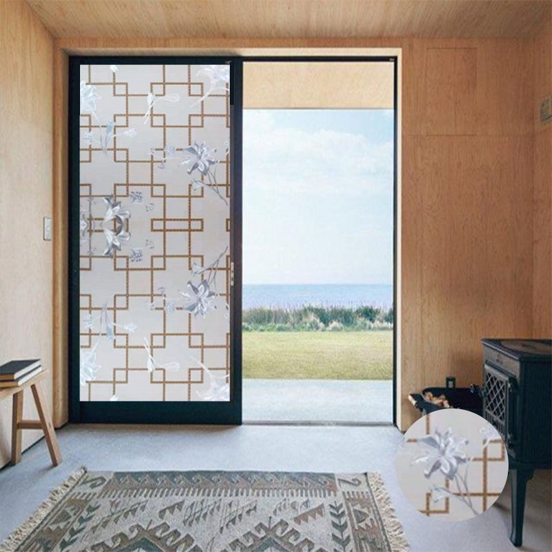 opaque privacy protection decorative film office partition film For Building House Decoration