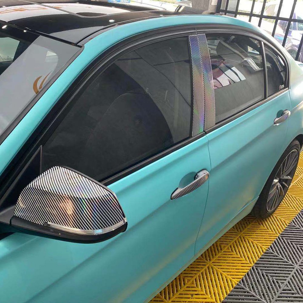 WRAPMASTER 1.52*18m Satin Metallic Tiffan* Blue PVC Car Sticker Vehicle Wrap Vinyl Car Wraps