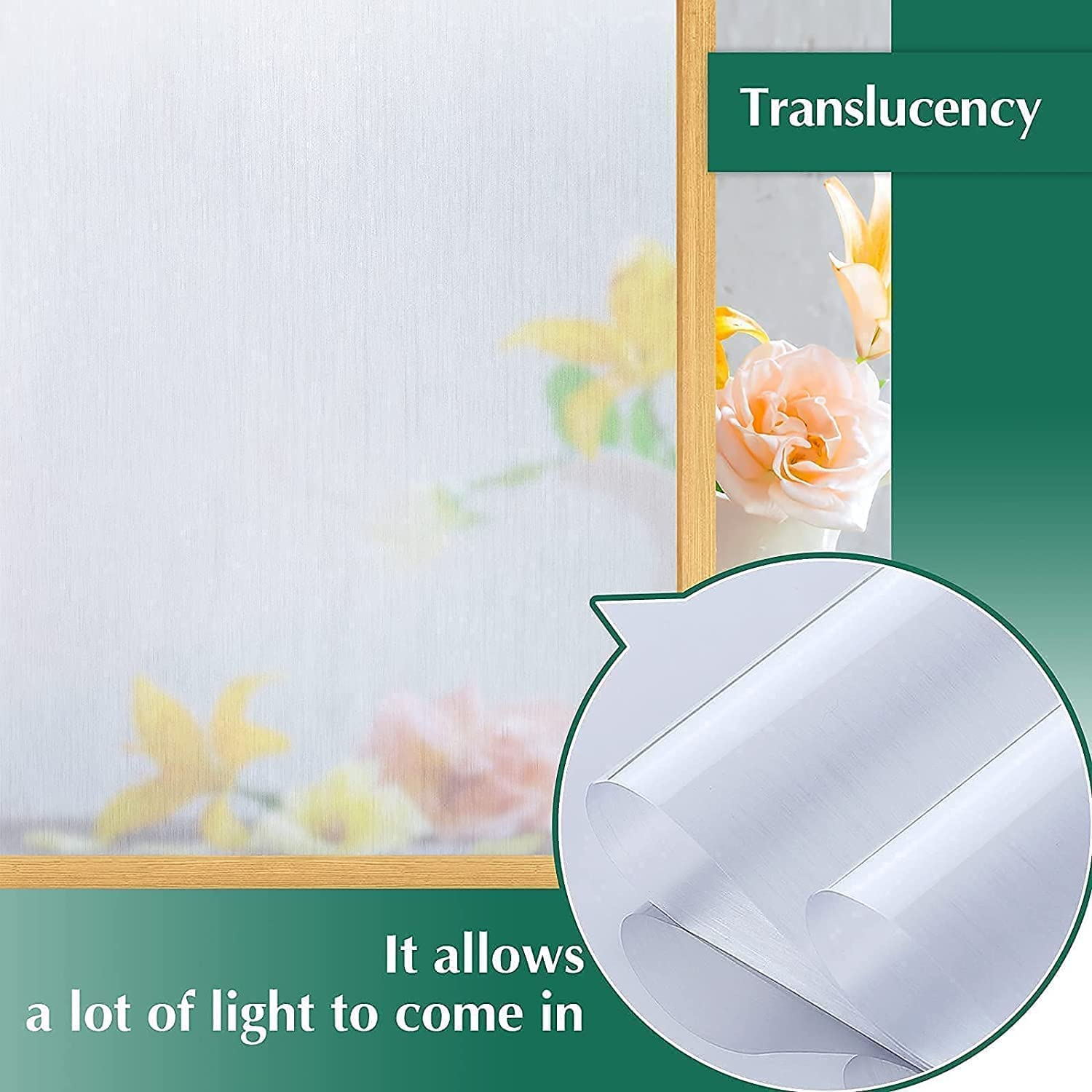 Frosted Privacy window Film Glass Door Film Static Cling Heat Control Window Decoration film