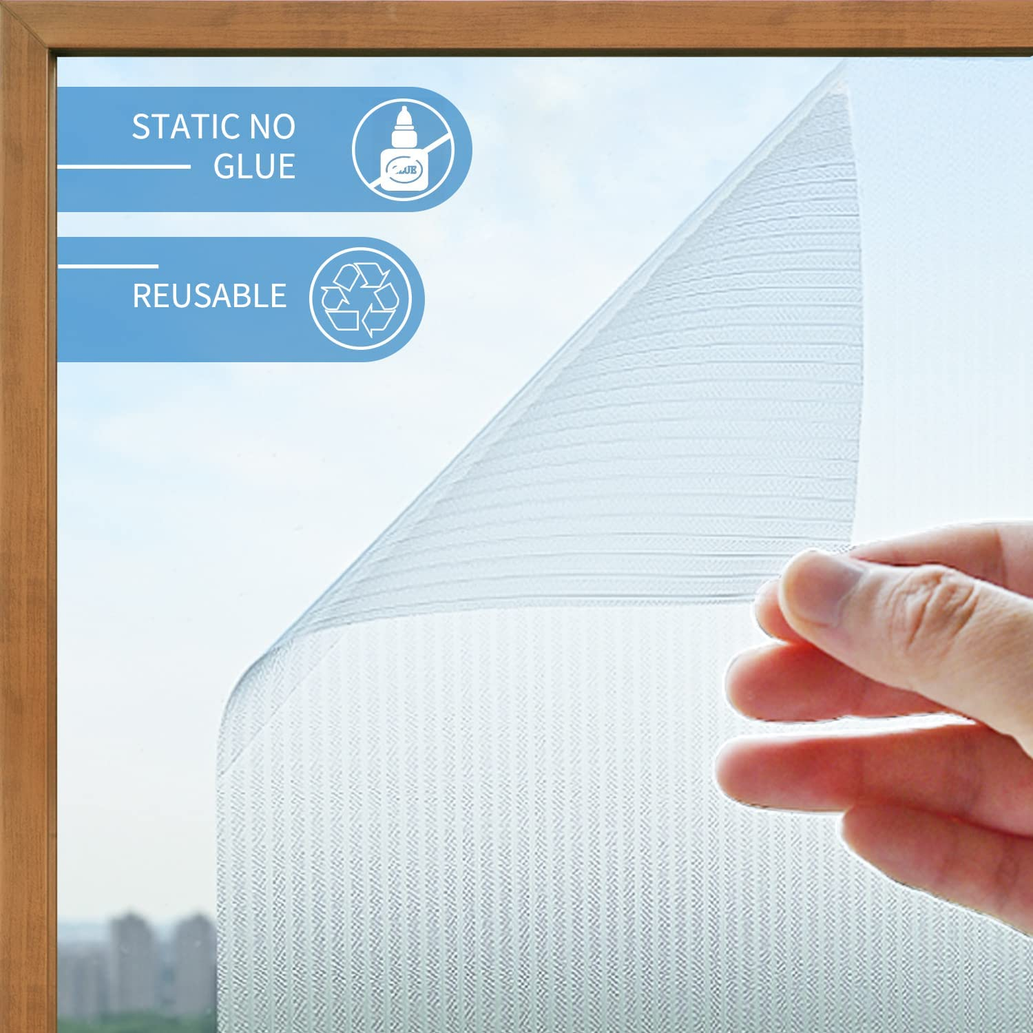 Frosted Privacy window Film Glass Door Film Static Cling Heat Control Window Decoration film