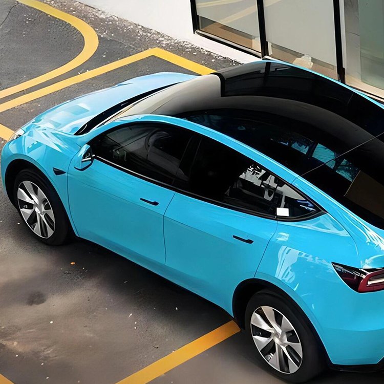Glossy Crystal Miami Blue A romantic blue Car Wrap Vinyl Car Body Stickers Film Color Change For Vehicle Car Wrapping