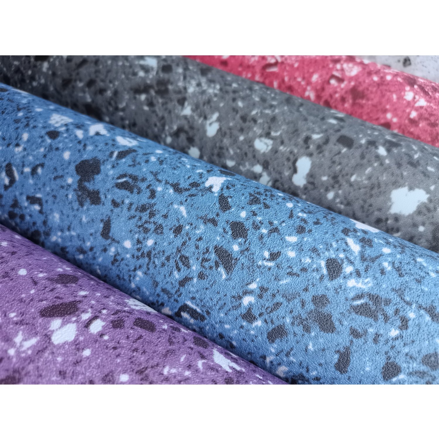 Stone Design White Marble PVC Decorative Film For Kitchen Countertops