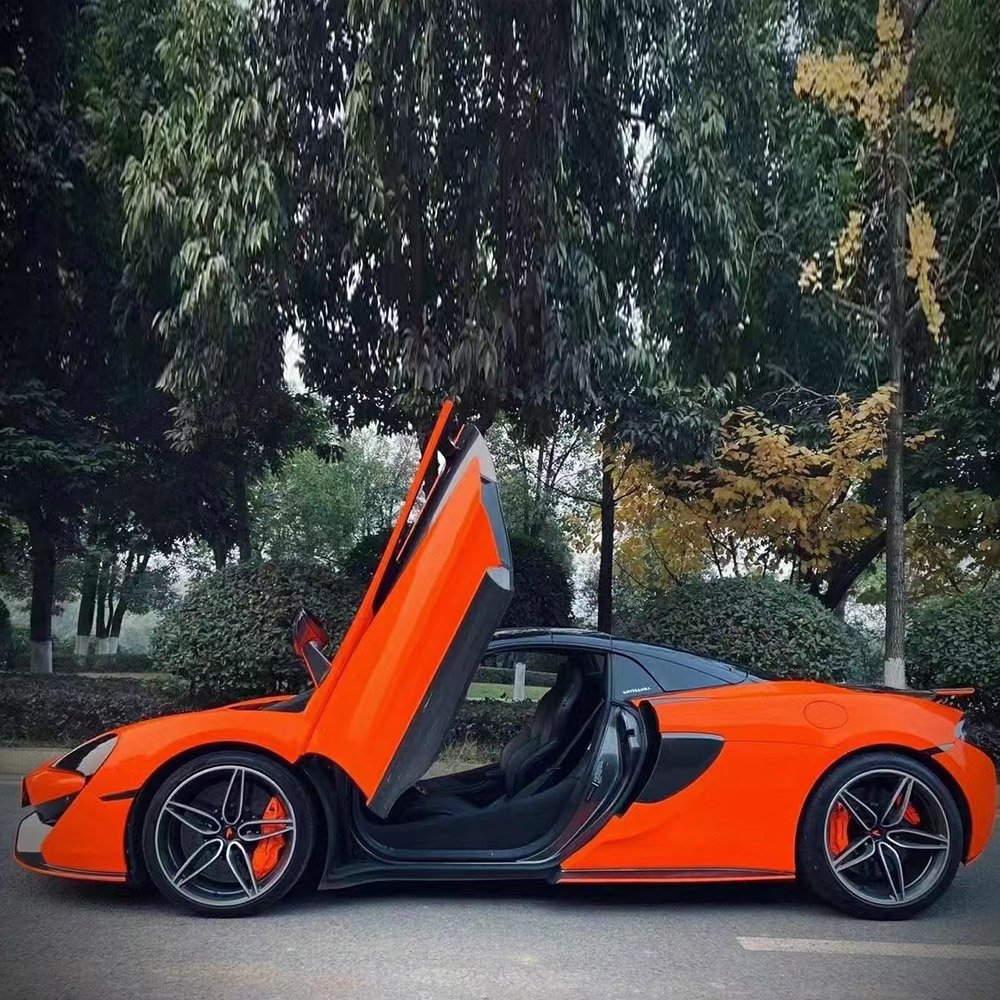 WRAPMASTER 1.52*18metre fluorescent orange gloss original paint custom auto car vinyl wrap