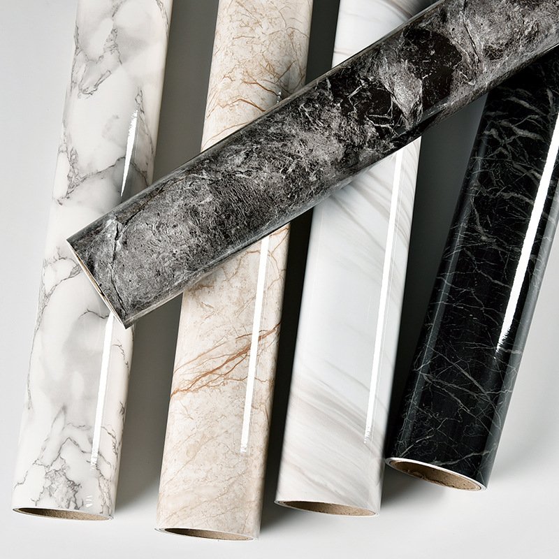 PVC Marble Contact Paper Self Adhesive Decorative Wallpaper