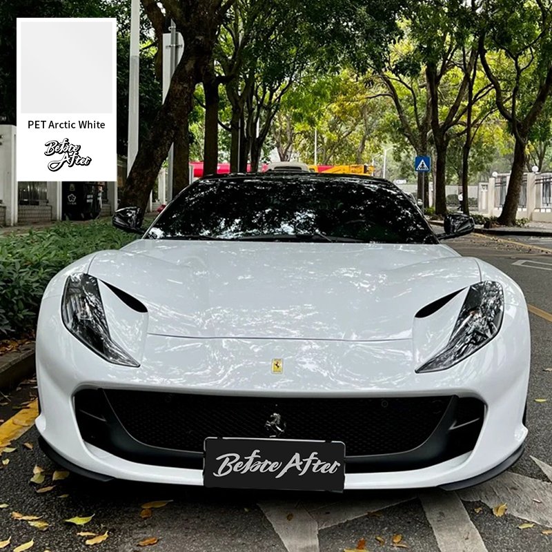 Super Crystal Piano White PET Car Wrap Vinyl Film PVC Car Vinyl Sticker Air Free Self Adhesive Film