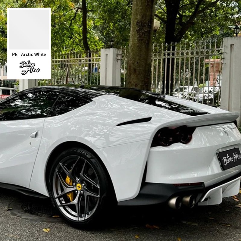 Super Crystal Piano White PET Car Wrap Vinyl Film PVC Car Vinyl Sticker Air Free Self Adhesive Film