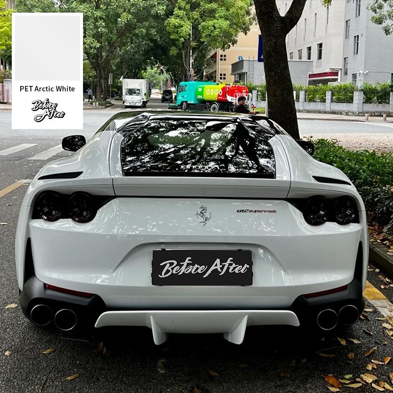 Super Crystal Piano White PET Car Wrap Vinyl Film PVC Car Vinyl Sticker Air Free Self Adhesive Film