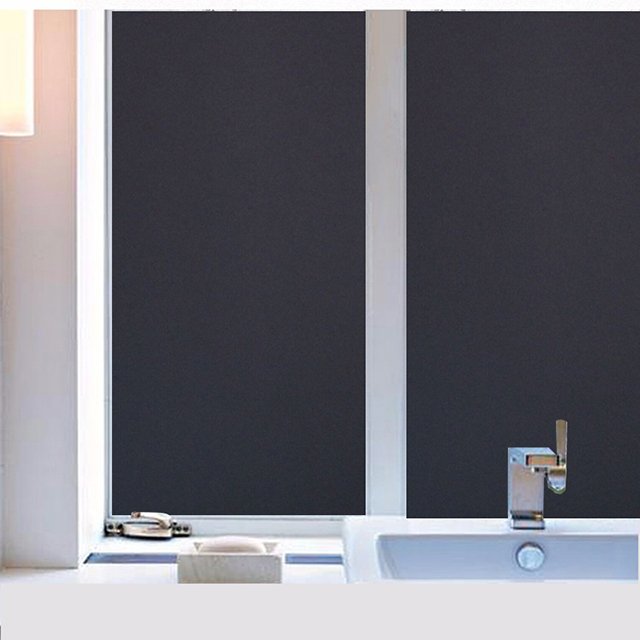 100% blackout pvc static cling frosted window film stickers
