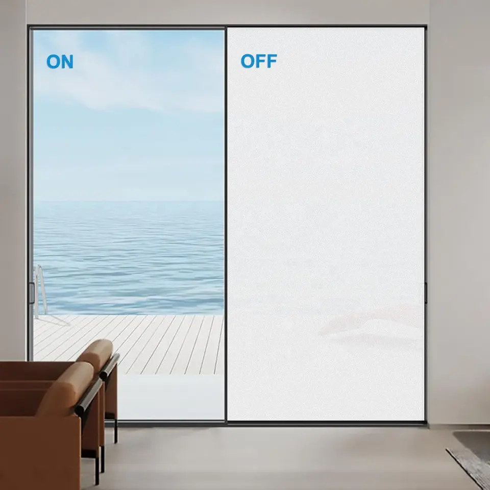 Transparent Opaque Office Decoration Pdlc Switchable Smart Dimming Film For Glass Privacy PDLC Smart Film