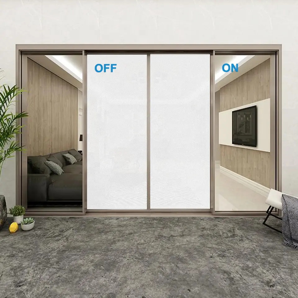 Transparent Opaque Office Decoration Pdlc Switchable Smart Dimming Film For Glass Privacy PDLC Smart Film