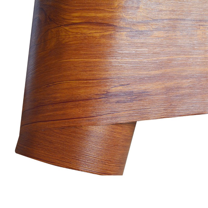4FT*50M W9 brown embossed wood grain sticky pvc decoration furniture film wall paper decor