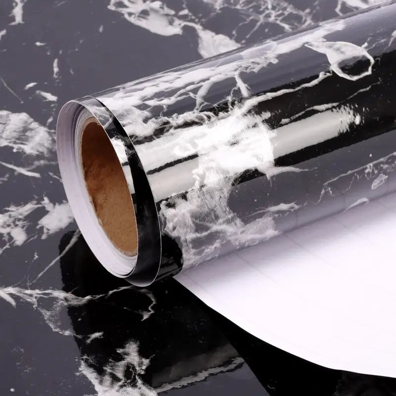 28 years factory Cheap price matte marble film pvc for melamine plywood/cabinet doors/Home office decor