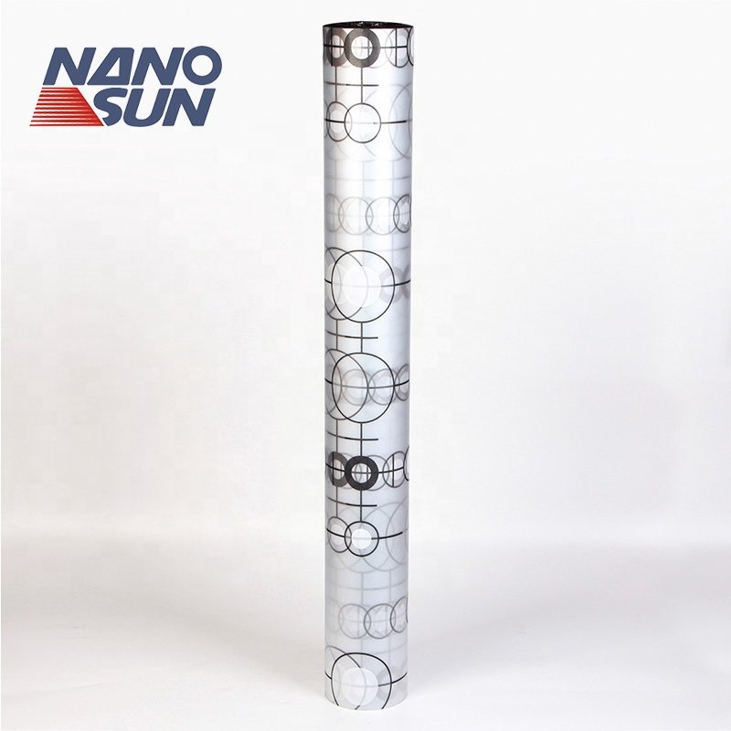 High Production Anti Scratch Glass Privacy Film Roll Of Frosted Pattern Window Film