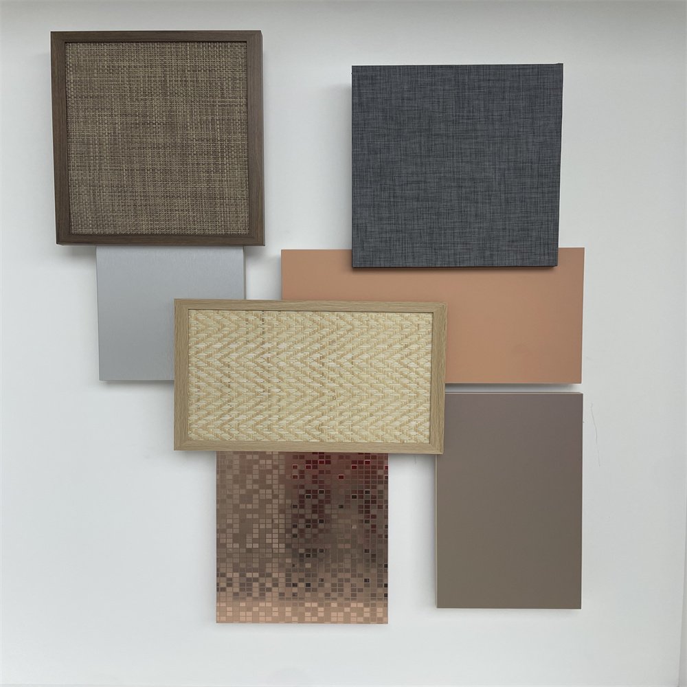 Fabric woven PVC Decorative furniture films anti oil water proof environmental PVC wall panel films