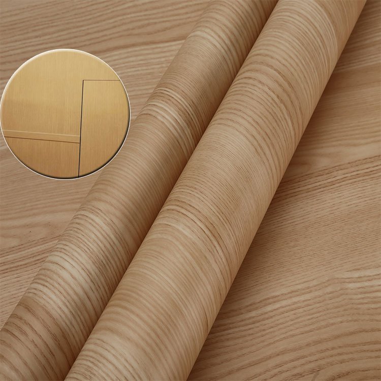 Water Based Glue wood grain self adhesive decorative cold lamination PVC film for restaurant