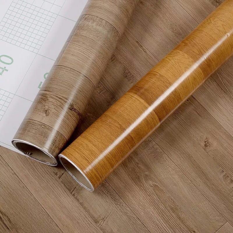 New Dark Wood Color embossing pvc wallpaper Interior Decorative Film PVC Membrane Foil For MDF Cabinet Door