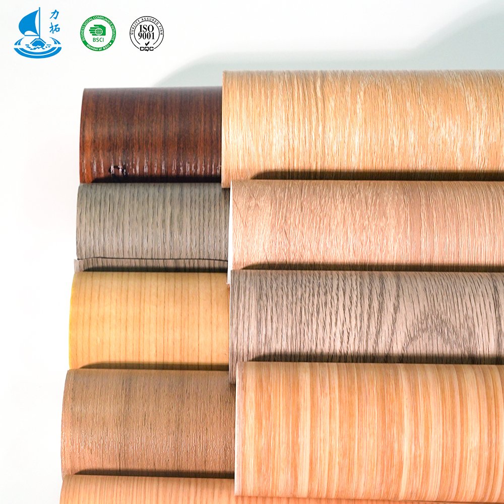 Pvc decor films wood grain decorative films for furniture wall decor factory wholesale