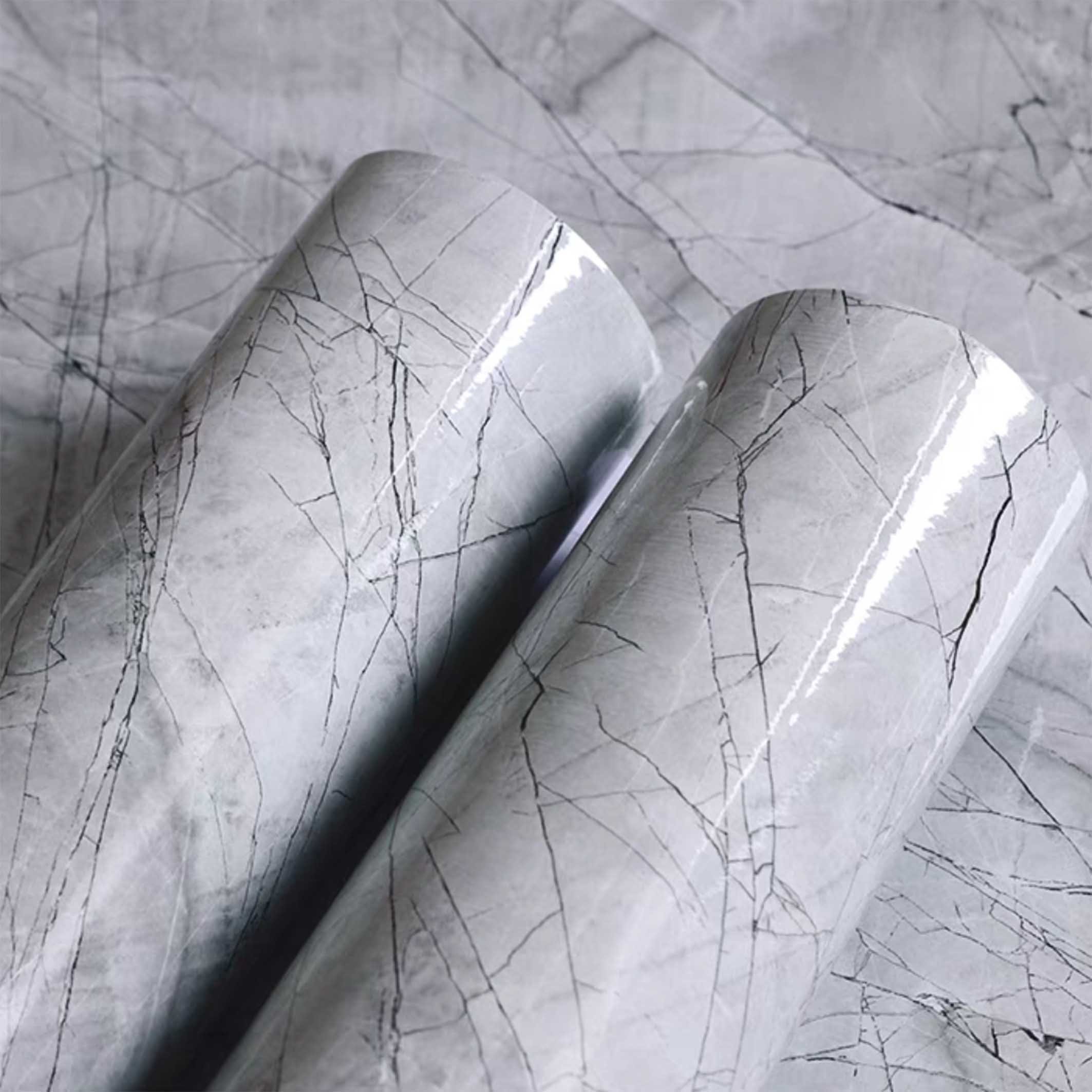 Customized marbling decorative films pvc adhesive film for top kitchen adhesive wallpaper for refrigerator with Top selling