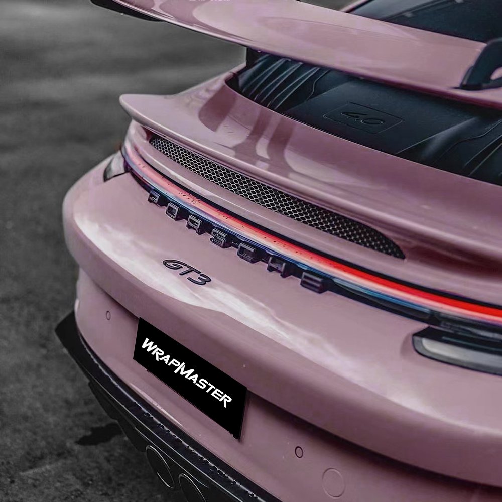 WRAPMASTER PET Self Healing Woolong Milk Tea Pink vehicle wraps Paint Protect Film car wrap vinyl
