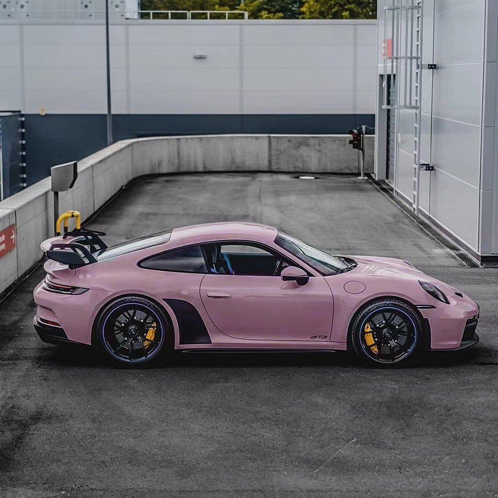 WRAPMASTER PET Self Healing Woolong Milk Tea Pink vehicle wraps Paint Protect Film car wrap vinyl