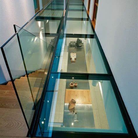 Safety Clear Tempered Laminated Glass For stairs floor balustrade
