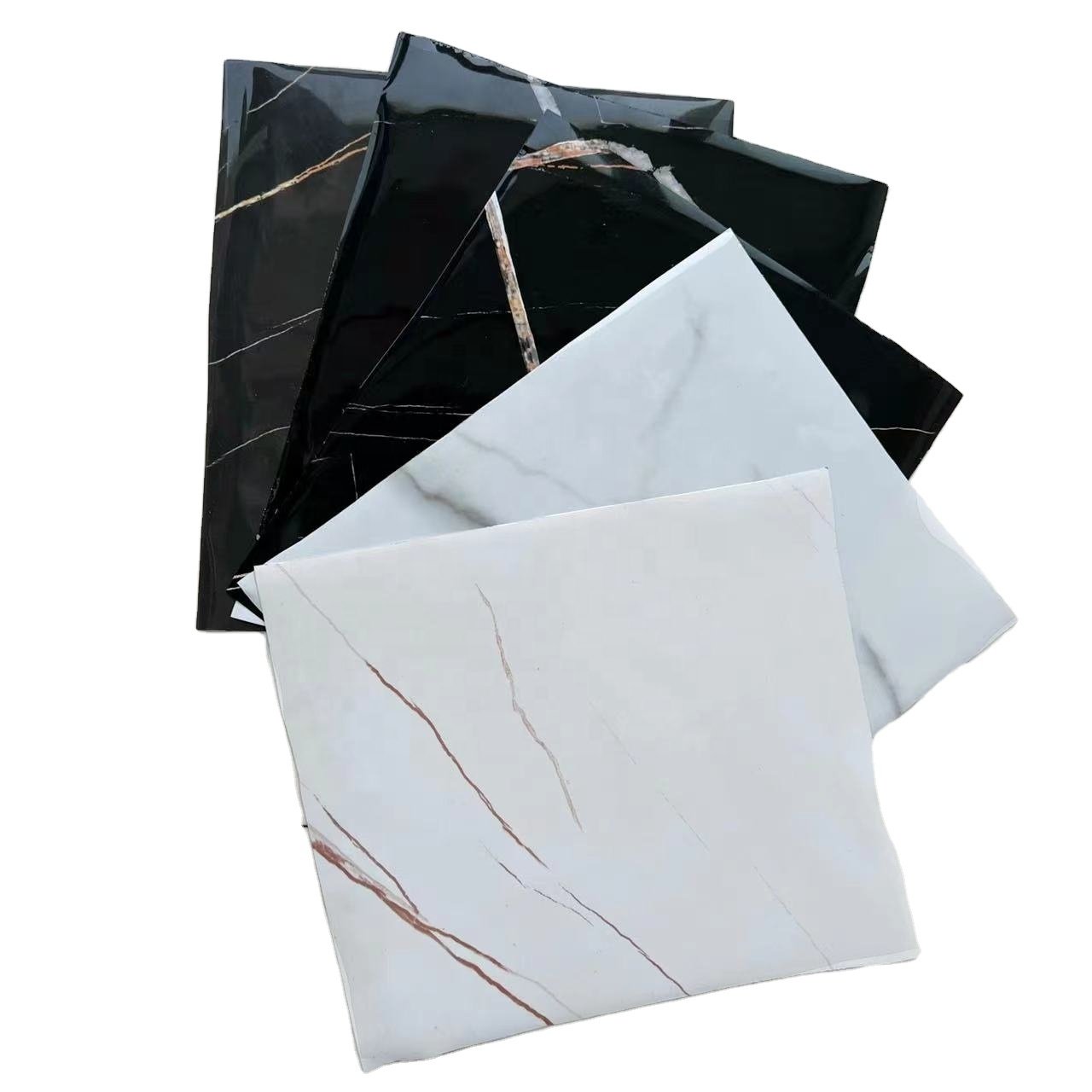 PVC Decorative Films Marble Design For Wrapping Wall Panels Decor PVC Marble Film Laminating PVC Foil For Interior WPC Board use