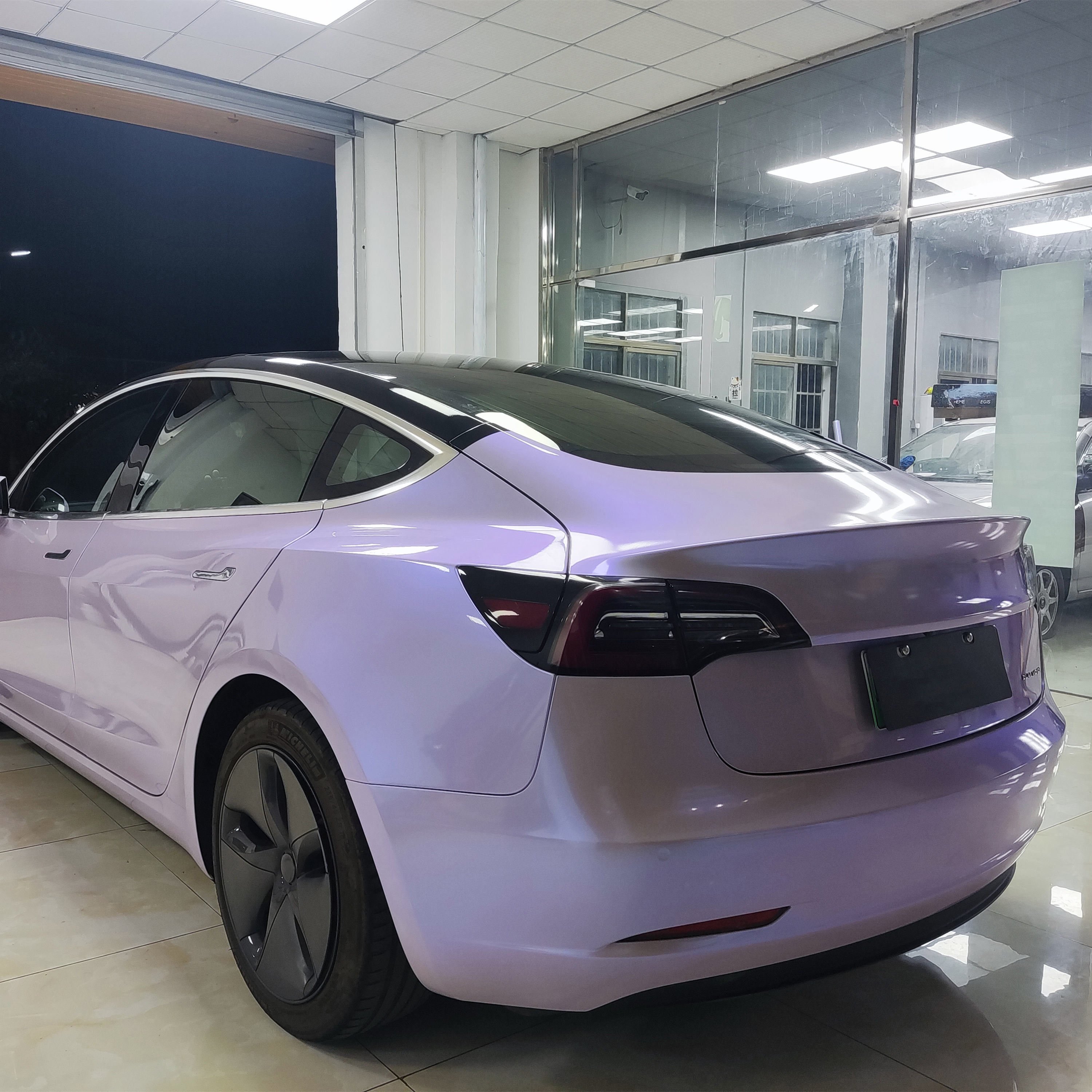 Bubble Free Ultra Gloss Violet Purple Vehicle Full Body Car Wrapping Film Car Decoration Film