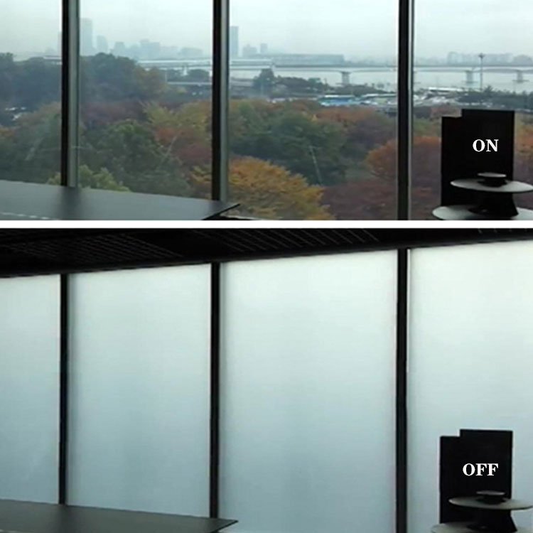 Custom Colors Self Adhesive Building Tint Electrochromic Film Wholesale Switchable PDLC Film Smart Glass Film