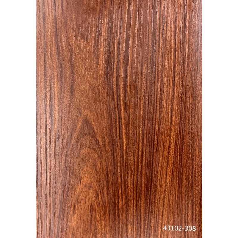 Factory Sale Custom Design Durable Veneer Vacuum Wood Grain Decorative PVC Laminated Plastic Decorative Film for Furniture