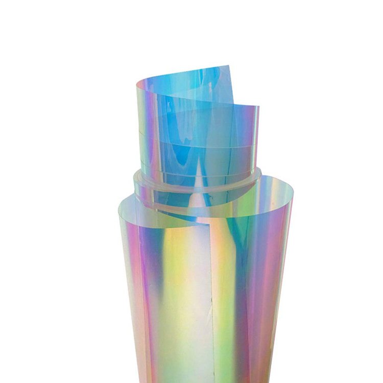 1.38*30m/roll chameleon rainbow Iridescent Dazzling Glass Film Dichroic Film