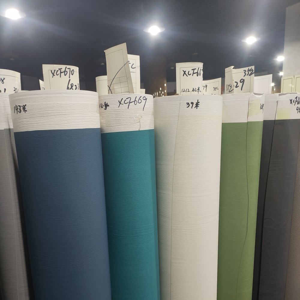 decorative films foil Skin friendly wood grain membrane covering membrane pvc film for cabinet door