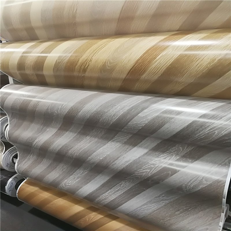 Promotion PVC Material SPC Floor Decoration Film without Glue Graphic Design Decorative Environmental Protection 100KG/ROLL