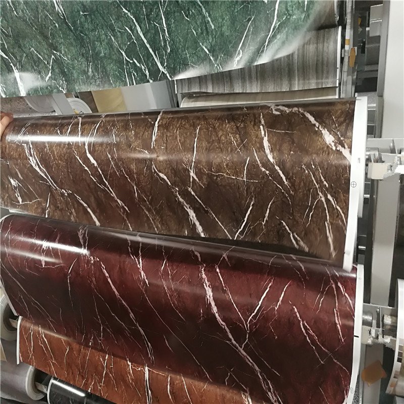Promotion PVC Material SPC Floor Decoration Film without Glue Graphic Design Decorative Environmental Protection 100KG/ROLL