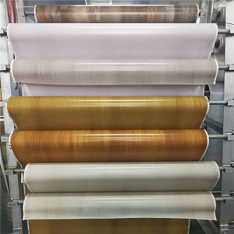 Promotion PVC Material SPC Floor Decoration Film without Glue Graphic Design Decorative Environmental Protection 100KG/ROLL