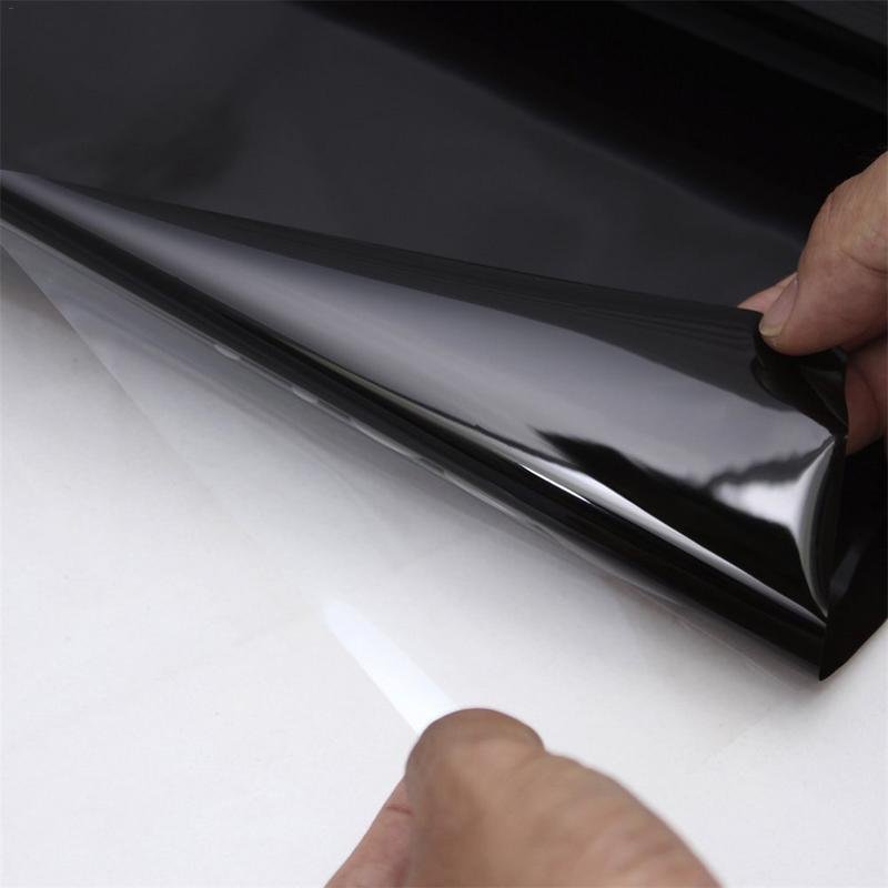 Static Cling Film 35% NO Glue Anti UV Protection Car Window Glass 1x30m Removable Reusable Black PVC Window Tinting for Car