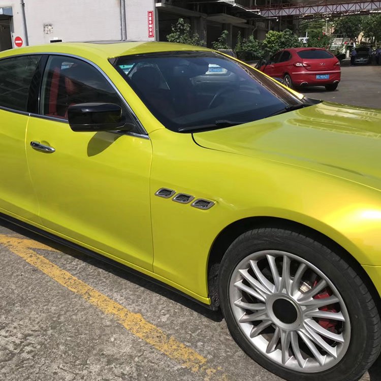 M4 Paint Lemon Yellow Original car paint unique yellow Car Wrap Vinyl Car Body Stickers Film Color Change For Vehicle