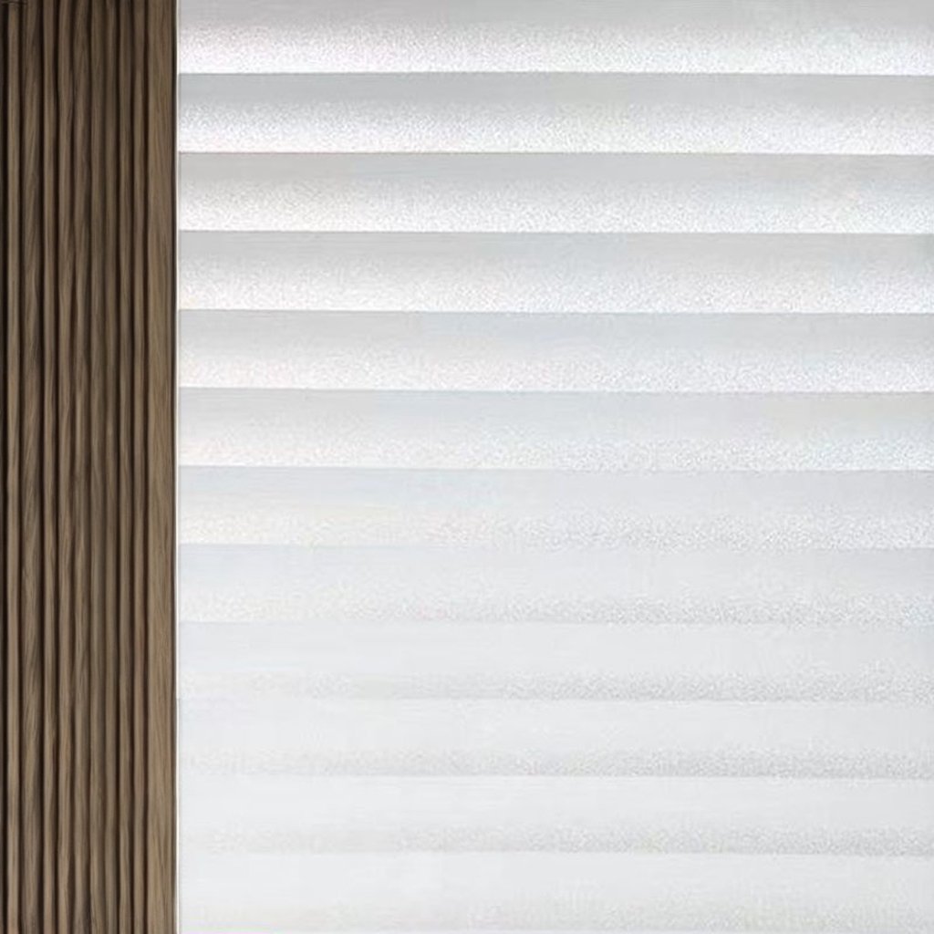 Modern 1 Roll French Window Sticker Matte Opaque Electrostatic PVC PET Glass Decorative Film for Home Living Room Bathroom Decor