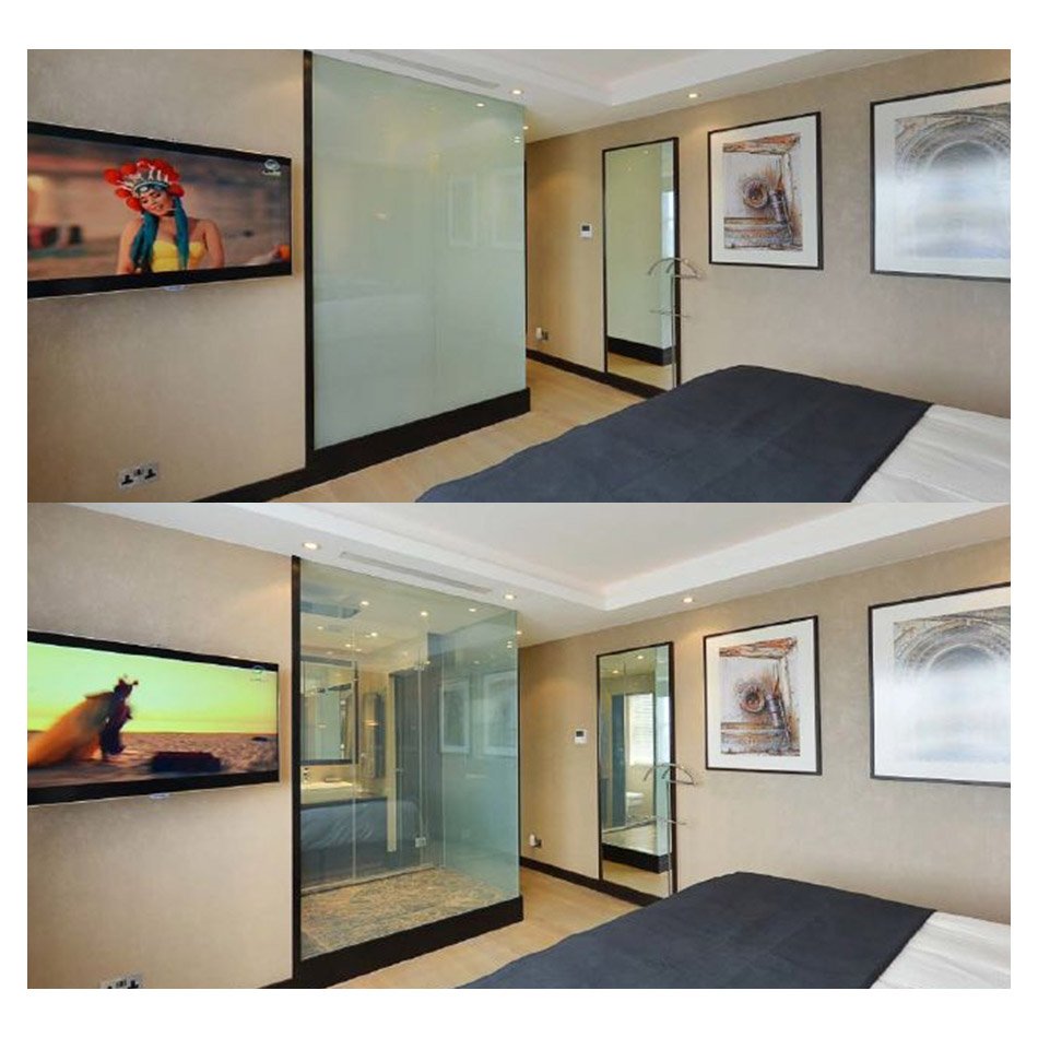 Gaoming Film Pour Vitre Opaque Electrique Magic Glass Film Smart Glass Self Adhesive Smart Film Glass Dimmable