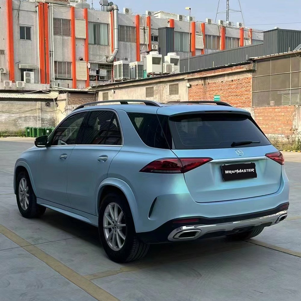 Wrapmaster 1.52*17m Automotive Car Vinyl Wrap Colour change film Ultra-Matte Green Blue Car Vinyl Wrap Film