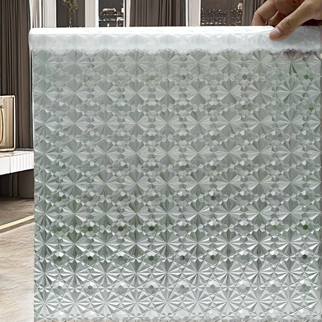 Modern Self-Adhesive Frosted Privacy Glass Window Film PVC Static Cling Bathroom and Hotel Decoration Films