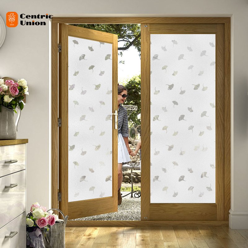 High Quality Factory Self Adhesive Stained Printing Sticker Decorative Glass Window Film For Glass Door And Windows