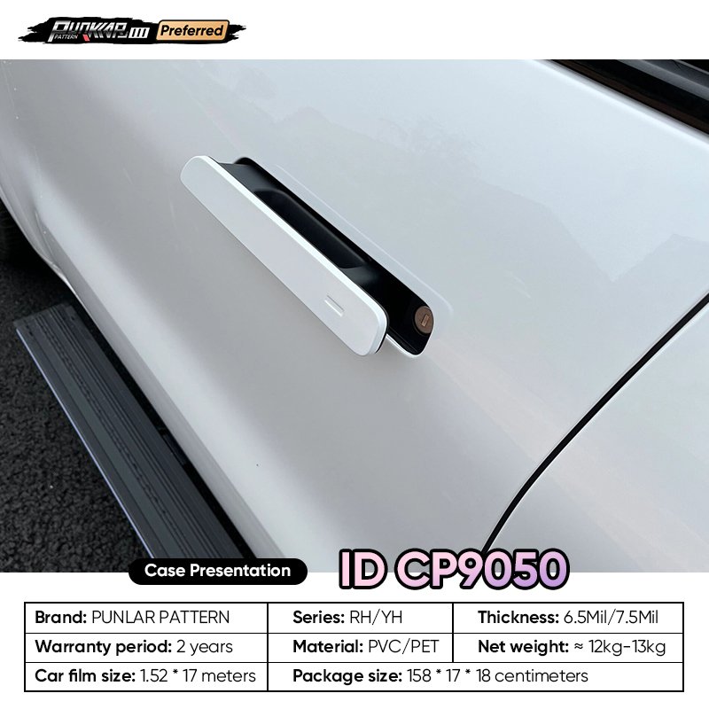 Factory Original Color White Car Wrap Vinyl PET High-Gloss PVC Film 1.52CM Car Stickers Waterproof Color-Changing Film