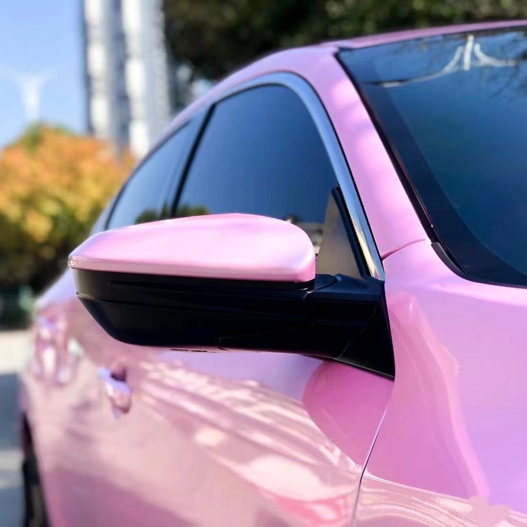 Auto high quality car wrap stickers Cherry Blossom pink car vinyl film decoration film
