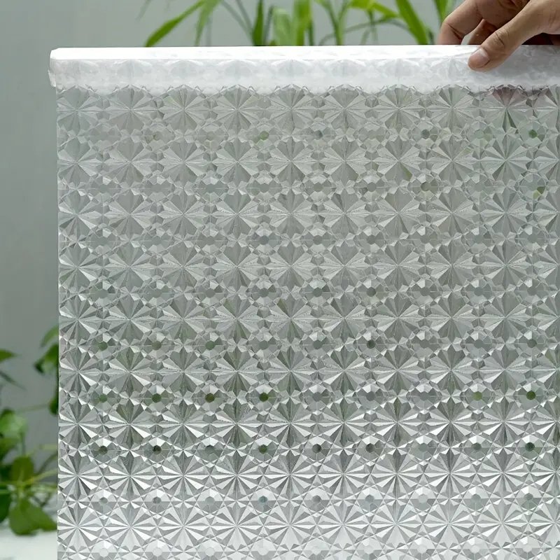 Add Elegance to Your Home with This Blooming Flowers Window Privacy Decorative Film!