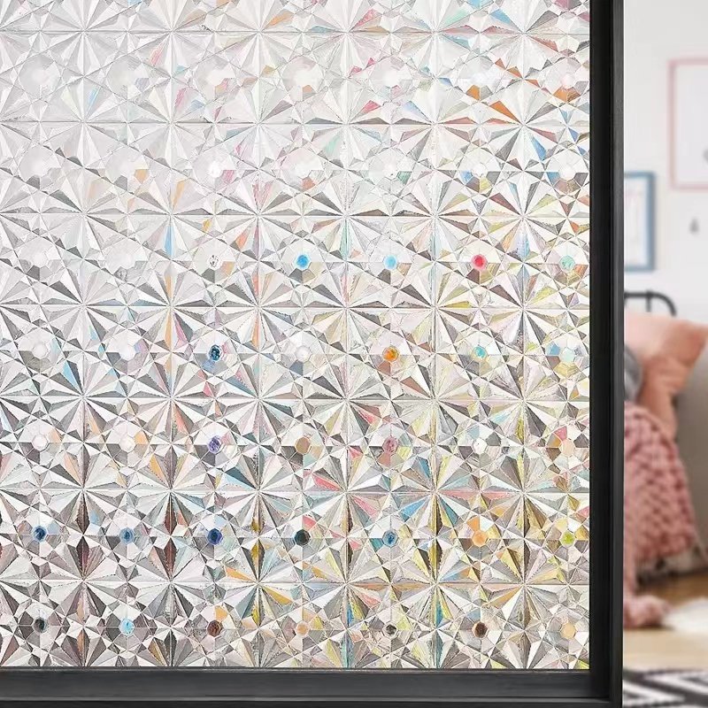 Add Elegance to Your Home with This Blooming Flowers Window Privacy Decorative Film!