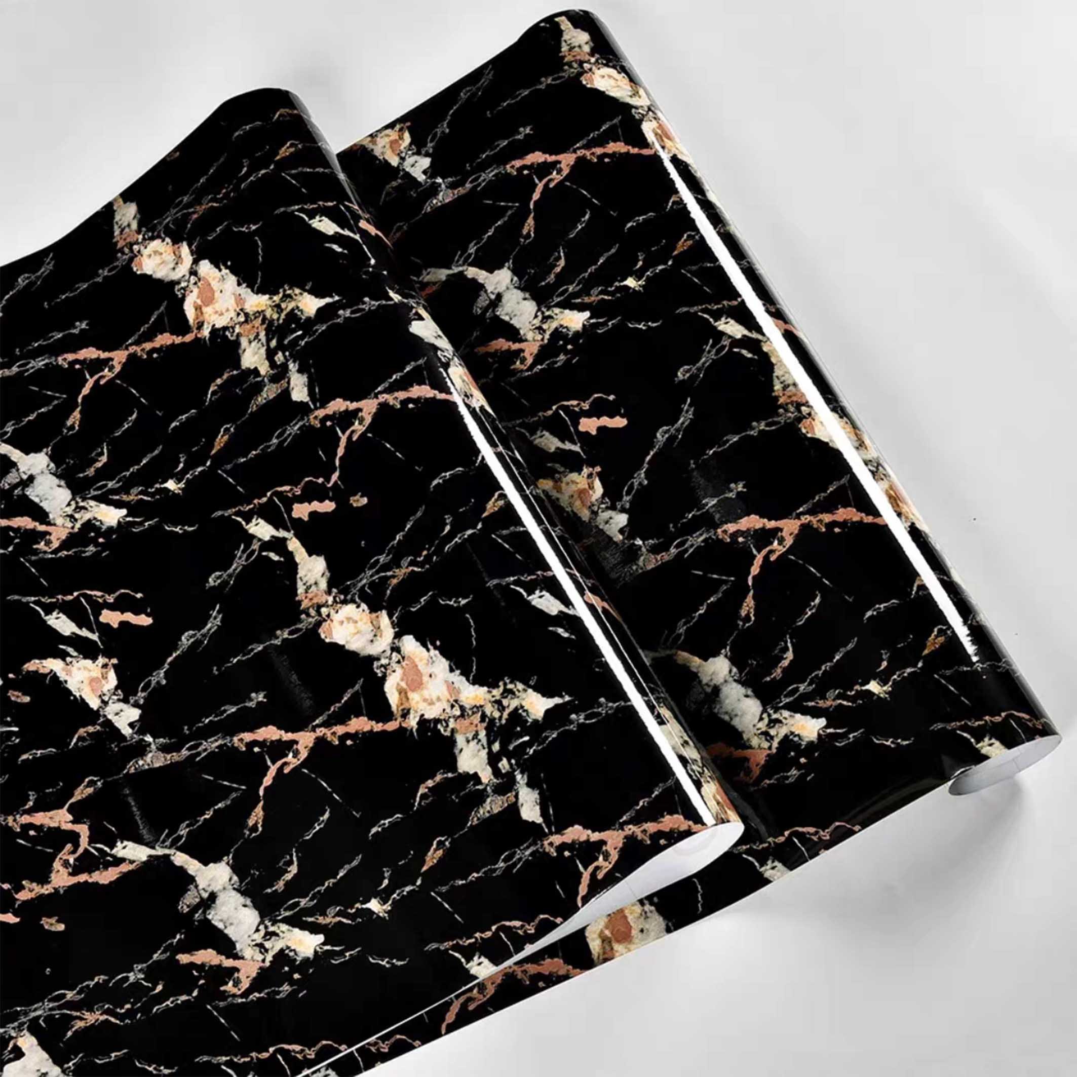 New Design heat resistant adhesive vinyl roll decorative films marble pvc marble sticker with Hot sale